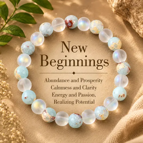 ARPURRAINA Unisex 1pc 15-20cm Elastic Band Elegant Stretch Bracelet - Healing Quartz, Sea Sediment Beads, Multicolor Artificial Colorblock Crystals, Glass Beads, Clarity, Abundance, Amatista Protection, Daily Wear Encouragement Gift