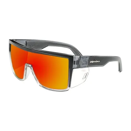 Buzz-Bomb Non-Polarized Safety Glasses - Fire Red