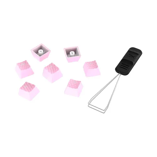 HyperX Bold Wide Font Textured Rubber Keycaps Kit - 19 LED Shine-Through Keycaps, Mechanical Keyboard Removal Tool, Cherry MX Steam Style Keyboards Compatible, Game-Ready Upgrade, Enhanced Legibility for Gaming