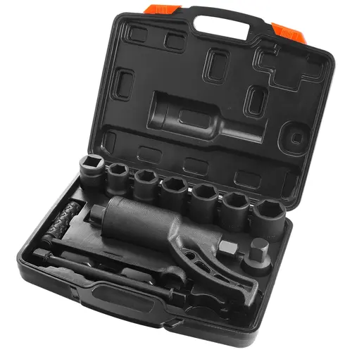 VEVOR Portable 1" Drive High Torque Wrench Set, Alloy Steel 1:58 Gear Ratio Torque Multiplier, 8 Sockets (24-38mm), Anti-Slip Handle, Mechanic Tool Box - 4800N Heavy Duty for Garage/Construction Site, Father’s Day Gift, High Torque Wrenches