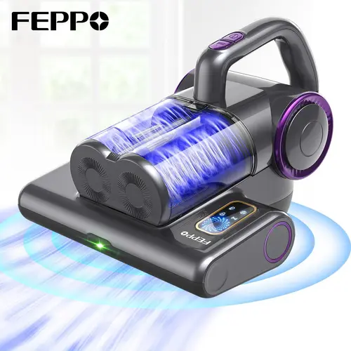 FEPPO Mattress Vacuum Cleaner with UV-C light,for Dust Mites Removal,  Bed Vacuum with Powerful Suction for Deep Cleaning of Beds, Sofas, and Upholstered Furniture summerwins