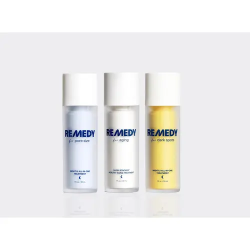 REMEDY Super Stacked Trio - Dark Spots + Healthy Aging + Pore Size Treatments (Full Size)