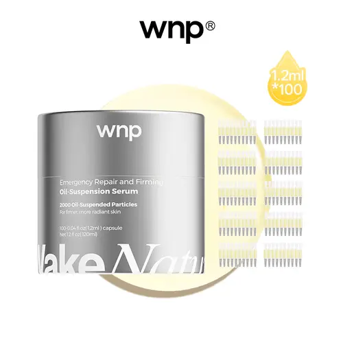 [WNP Official] WNP Emergency Repair Oil-Suspension Serum (1.2ml*100) - 3% Squalane, Vegan & Paraben-Free, Firming Moisturizing Serum, Hydrate, Skin Repair, Acetyl Hexapeptide-1 & Oligopeptide, Anti-Sag, Sensitive & All Skin Types Selfcare Facial Treatment