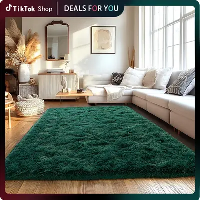 【SummerVibes】【Moving Season】REZUTAN Ultra-Soft 4x6 Area Rug for Bedroom Living Room, Cozy Modern Indoor Carpet with 3-Layer Structure, Non-Slip & Washable, Stylish Minimalist Design for Home Decor