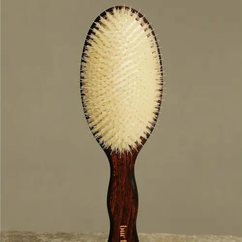 Bur Bur Mermaid Brush - Essential Brush with Ethically Sourced Bristles & Natural Rubber Cushion for Medium to Thick Hair