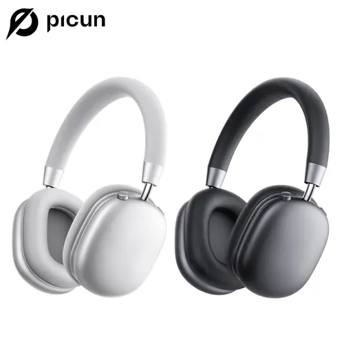 Picun F5 Over-Ear Noise Cancelling Headphones, -35dB ANC, Bluetooth 5.4 Low-Latency, Hi-Fi Audio, Personalized APP, Custom EQ Tuning, Lightweight, Compatible with Mobile/PC/Laptop, for Work From Home, Traveling