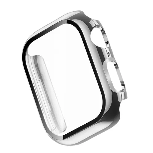 MISSAIR Solid PC Smartwatch Cover with Built-in Screen Protector, Smooth Touch Response, Long-Lasting, Resists Fingerprints & Watermarks, Compatible with 40/41/42/44/45/46/49mm Models, Everyday Use Wearable Tech Accessory