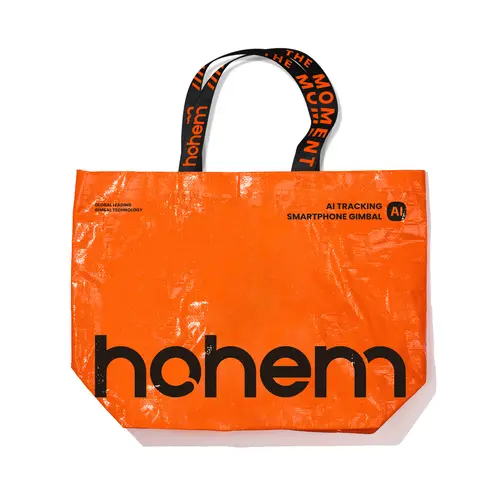hohem Carrier Bag, Blue, Large Size Shopping Bag 1 Pcs Set
