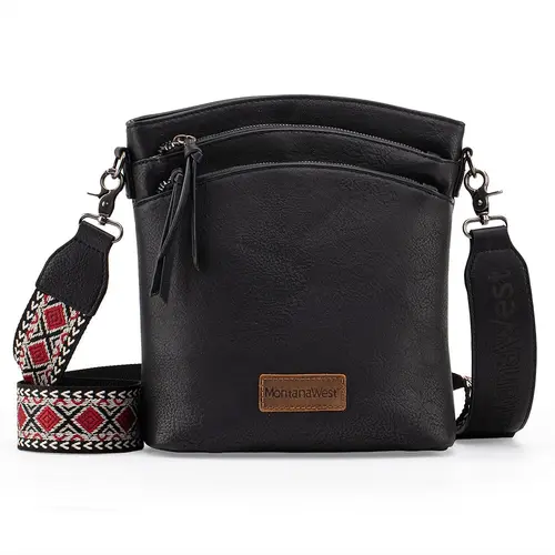 Montana West Double Compartments Crossbody Bag for Women with Adjustable Strap