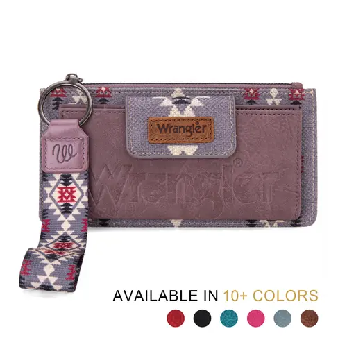 Wrangler Wristlet Wallets for Women Western Clutch Purse Rfid Wallet Womens