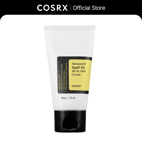 [COSRX Official] Advanced Snail 92 All-In-1 Cream (Tube, 50g) - 92% Snail Mucin, Redness Care, Soothing, Nourishing, Repairing, Lightweight Hyaluronic Face Moisturizer, Cruelty-Free Beauty Product for Adults