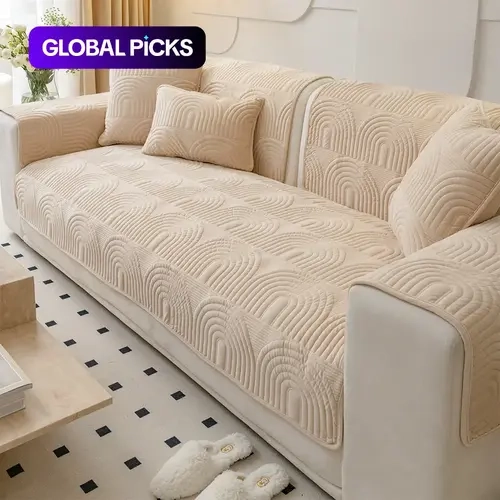Solid Color Sofa Cover, Couch Covers, 1 Count Non-slip Soft Comfortable Sofa Towel, Sofa Protector for Home Living Room Bedroom #GLOBAL PICKS