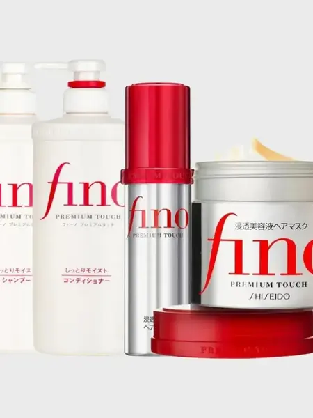 FINO Premium Touch Hair Mask 230g Repair Shampoo 550ml Conditioner 550ml Hair Oil 70ml Haircare Hairtreatment Cleanser Cleansing - 4-Pack Repairing Comfort