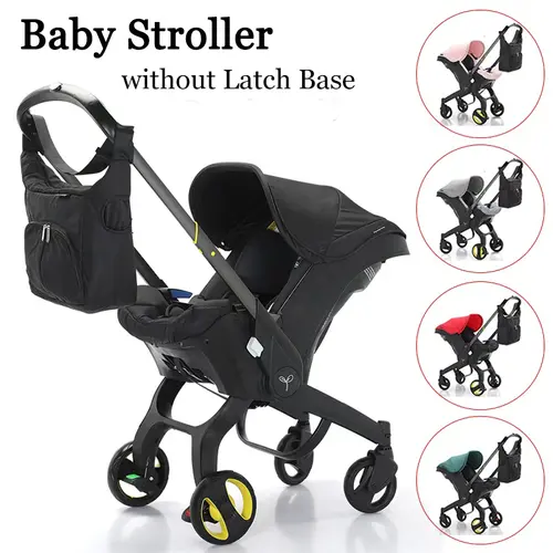 (No latch base)Baby Stroller with Free Bag, Foldable Newborn Stroller, Equipped with Five Point Seat Belt and A Chest Clip, Can be Pushed in Both Directions, with Shock-absorbing Wheels, Suitable for Traveling #DealsForYouDays