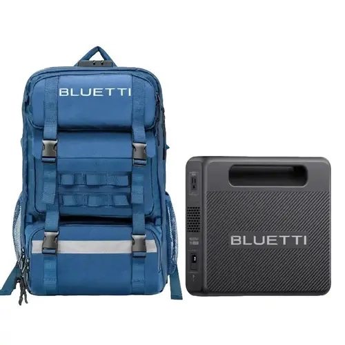 BLUETTI Handsfree 1 Power Station Backpack,268.8Wh 300W LiFePO4 Solar Generator W/42L Backpack, Solar Compatible for Outdoor Adventures
