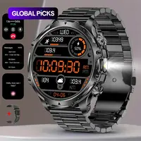 1.85-inch Large-Screen Smartwatch with Answer/Make Call Function and Message Reminder, Multifunctional Fashionable Wireless Smart Watch with Spare Silicone Band and Multiple Sports Modes for Men, Smartwatch with Calls Digital Smart Watch #GLOBAL PICKS