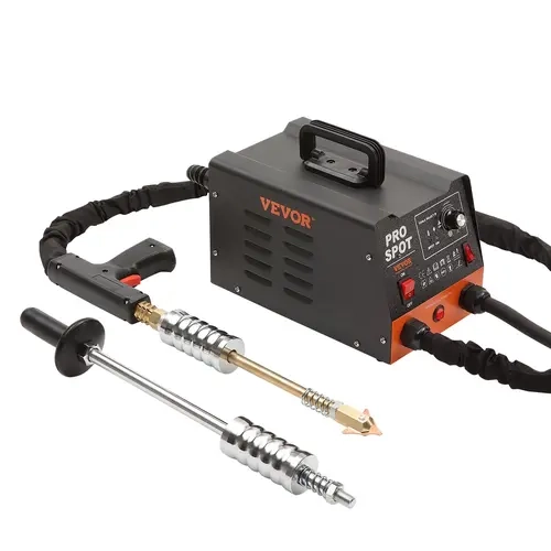 VEVOR Portable Stud Welder Dent Repair Kit, 3000W Auto Body Spot Welder Puller with 6 Welding Modes, 203℉ Auto Overheat Protection, 16-Tool Set with 16 Welding Accessories for Car Dent Fixing (Compact & Portable Design), Portable Welder