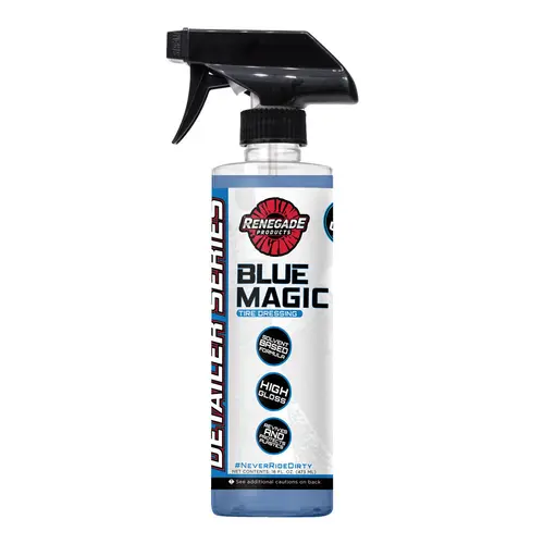 Renegade Products Blue Magic Tire Dressing 16oz – High-Gloss Solvent-Based Shine for Tires & Trim Protection