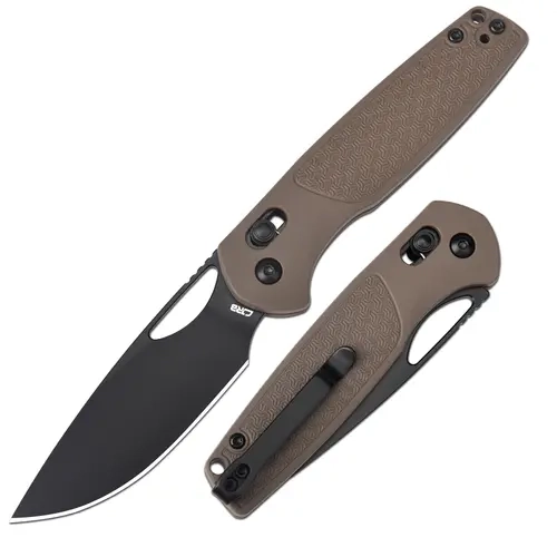 CJRB Acacia Compact EDC Pocket Knife for Adults - 3.21in AR-RPM9 Steel Drop Point Blade, FRN Handle, Pocket Clip, Crossbar Lock, AR-RPM9 Sharpness, Fishing/Camping Gear, Survival Equipment, Father's Day Gift