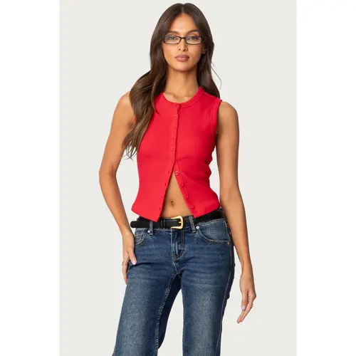 Basel Button Up Tank Top