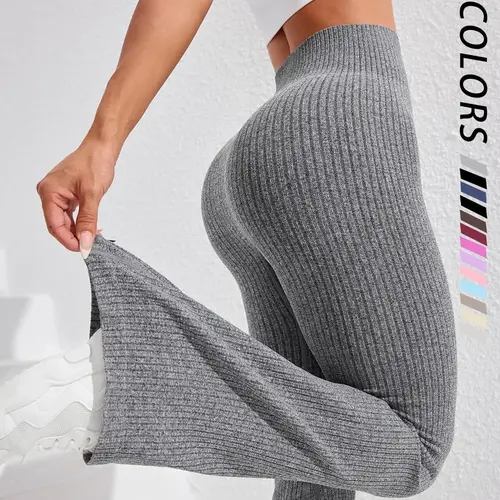 Women's Solid High Waist Sports Leggings, Casual Comfy Breathable Skinny Pants for Yoga Gym Workout Running, Ladies Sportswear, Athletic Sportswear for All Seasons, Flare Leggings, Skinny Yoga Bottoms, Fitness Pants, Fitness Training Pant