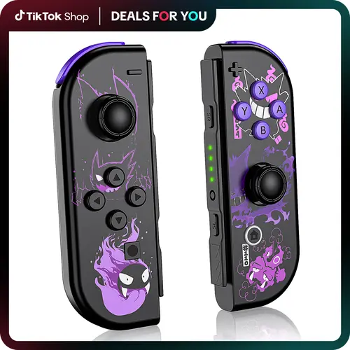 JORREP Wireless Gamepad for Switch - Ghost 03 Joystick with Upgraded Dual Controllers, L/R Wireless Joypad, 6-Axis Sensor, Replacement Controllers for Gaming Console Accessories