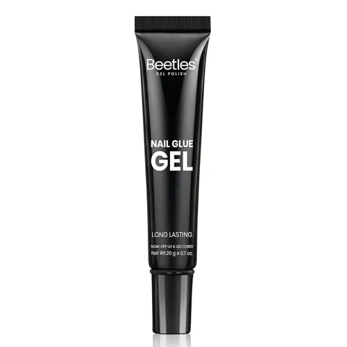 Beetles 20g 3-in-1 Nail Glue Gel Tube - Solid Sculpting Formula, Strong Hold for Extensions & 3D Sculpting, UV Soak-Off, 3-in-1 Use for Long-Lasting Nail Art