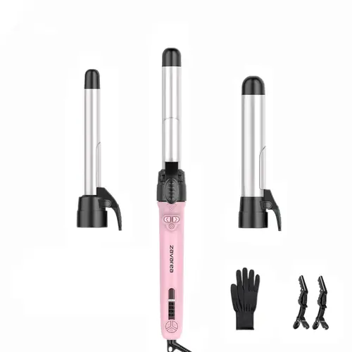 3 in 1 Curling Iron Set with 0.75", 1", 1.25" Tourmaline Ceramic Barrels, LCD Screen for Temperature Settings, TikTokShopBlackFriday TikTokShopCyberMonday  MothersDayGift