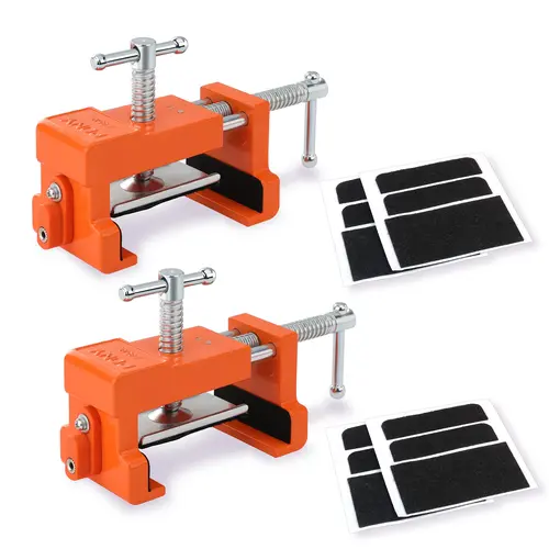#toolupgrade PONY 2-Pack Cabinet Clamps, 8510 Cabinet Claw, Face Frame Clamps for Installing Cabinets, 440 lbs Load Limited Orange