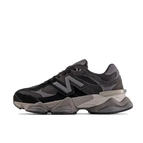 NEW BALANCE 9060 Black Castlerock Youth-Women's  Stylish Athletic Footwear Sneakers - Suede & Mesh Cushioned, Durable Classical Streetwear Style Chunky Trainers in Black Grey Castlerock for Daily, Casual Use, Stylish Sneakers