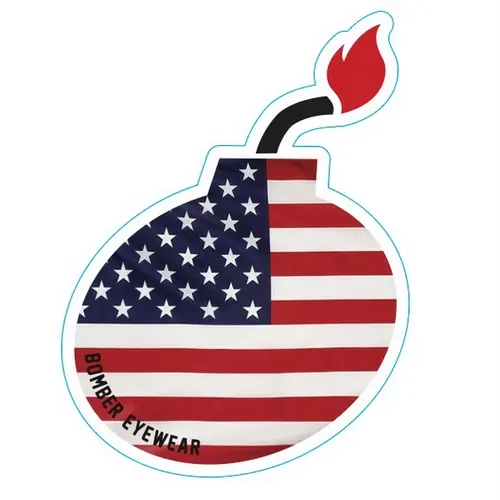 Sturdy Bomb-Style Bumper Sticker - USA/Mexico Flag Options, Long-Wearing Automotive Decoration for Vehicles, Personalizing Hats or Cars, DIY Scrapbooking & Stamping Supply for American Enthusiasts