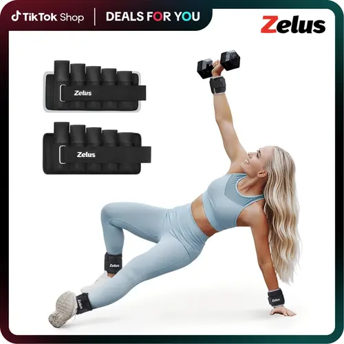 ZELUS 1 Pair Adjustable Sculpting Ankle Weights-Lift Your Glutes, Tone Your Legs & Arms – 4/5/6/10lbs Weight Set with Removable Sandbags, 1–5 lb per Strap for Gym, Yoga, Jogging & Walking|#TikTokShopFallDealsForYou