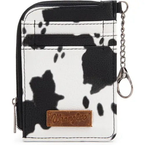 Moomoo Special-Wrangler Cow Print Credit Card Cute Keychain Wallet
