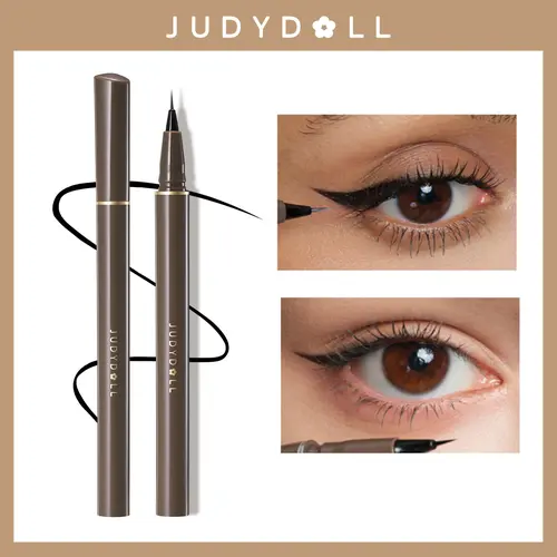 JUDYDOLL Ultra-Fine Liquid Eyeliner, Waterproof Liquid Eye Liner, Hooded Eyes, Sharp Winged Lines, Long-Lasting, Beginner Friendly, Lasting Satin Finish, Smudge-Proof, Transfer-Resistant, Suitable For Sensitive Eyes, Summerwins