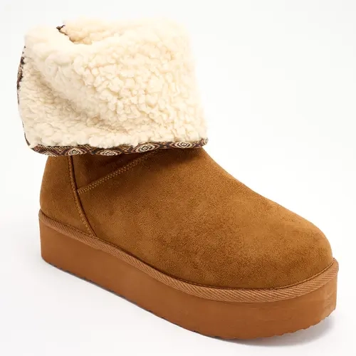 Muk Luks Faux Fur Ankle Boots - Addison