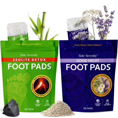 Ultimate Renewal Bundle - Zeolite Detox Cleansing Foot Pads and Good Night Sleep Detox Foot Pads