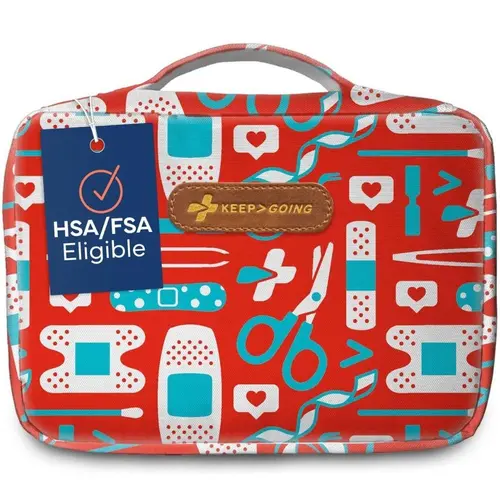 KEEP-GOING 270-Piece First Aid SuperKit - Emergency Supplies for Disaster Preparedness, Travel Must Haves, Home, Car | HSA/FSA Eligible, TSA Approved, Water-Resistant, Emergency Kit For Disaster Preparedness