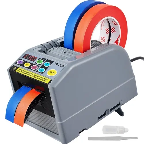 VEVOR Automatic Electric Tape Dispenser, Anti-Static ABS Adhesive Tape Cutter, Commercial Packaging Tool for Flower Shops & Stores, 6-60mm Width, with Tweezer