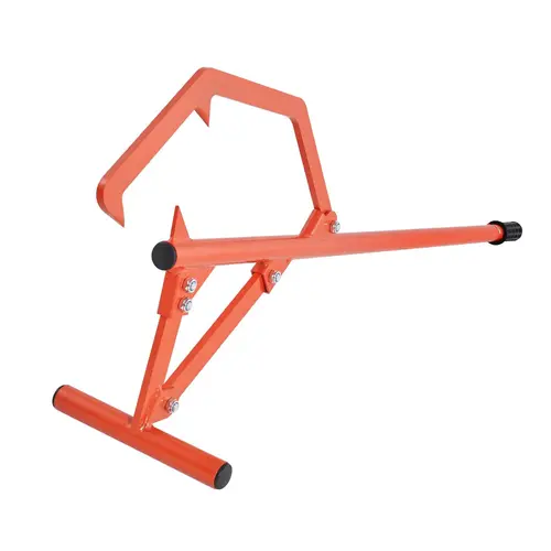 VEVOR Heavy-Duty Iron Timberjack Log Lifter Trolley, Durable Construction, 46.5 in Adjustable Height, Logs Up to 25 Inches, Ergonomic Handle, Adjustable Hook, Rust-Resist Coat, Easy Assemble & Easy Use, for Work & Sawmill Home Improvement
