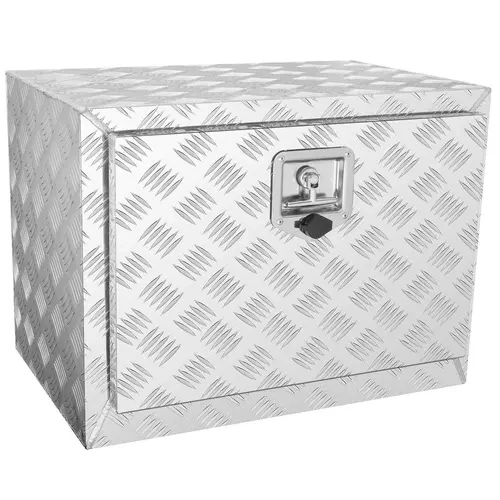【toolupgrade】VEVOR Lockable Aluminum Alloy Underbody Truck Toolbox, 24x14x16 in Heavy Duty Diamond Plate with Keys & T-Handle Latch, Built to Last Corrosion-Resistant Compact Storage for Truck Owners, Trailers, Mechanics' Tools, Camping