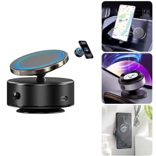 Dohelly Magnetic Cellphone Car Holder - Magnetic Multi-Angle Phone Holders & Mounts for A77 Model, Dual-Sided Electronic Vacuum Suction Secure Mount, 360-Degree Rotation Adjustable Compact Space-Saving Dashboard Auto Gadget, Hands-Free Accessory, Compact