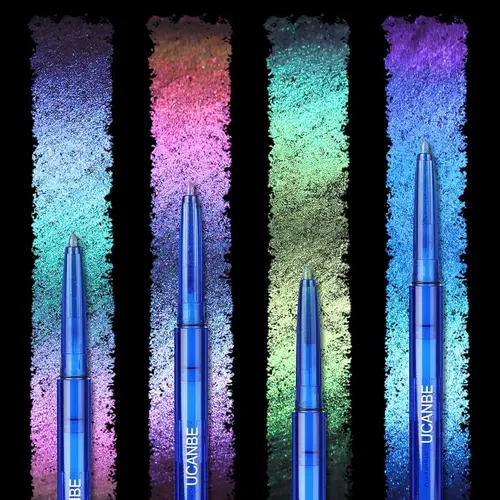 UCANBE 2 in 1 Multichrome Chameleon Eyeshadow & Glitter Eyeliner Gel Makeup Products - Multicolor, Water-Proof, Smudge-Proof, Long-Lasting for Easy Multi-Dimensional Eye Looks