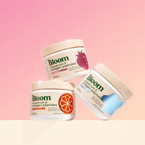 Bloom Nutrition Colostrum & Collagen Peptides Powder (25 servings)  - 3 Pack - Grass-Fed Protein Powder for Gut Health, Immune Support & Skin