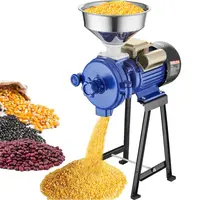 【DealsForYouDays】VEVOR Electric Grain Mill Grinder, 3000W Spice Grinders, Commercial Corn Mill with Funnel, Thickness Adjustable Powder Machine, Heavy Duty Feed Flour Cereal Mill Wheat Grinders, Dry Grinder