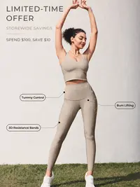 Fanka PowerBand Resistance Leggings (Reversible Wear) (with Pocket),summerwins