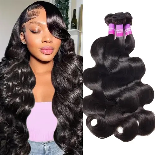 Recool Hair 100% Brazilian Virgin Human Hair Body Wave/Straight/Deep Wave Bundles with Closure Bundles Sew in/Glue in Bundles #tiktokshopstockup