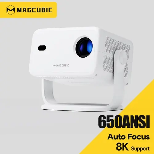 [US warehouse] Magcubic L018 Projector Android 14.0 650ANSI Auto Focus & Keystone Correction 8K Videosource Supported Native 1080P Wifi6 BT5.2 Portable Movie Outdoor Airmouse projector 2025 mini projector #tiktokshopstockup