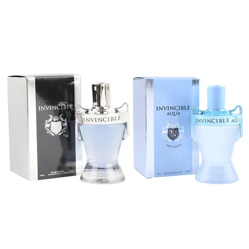 Men's Cologne Bundle - Invincible and Invincible Aqua - Natural Spray Cologne for Men 100ml/3.4fl.oz. each