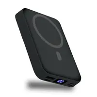 VIL High Power Portable 10000mAh MagSafe Wireless Power Bank, 22.5W PD Fast Charging, Built-in USB-C & Lightning Cables, Stand, LED Display, Extended Capacity Battery for iPhone 17/16/15/14/13/12, Android Smartphones & Wireless Devices (Hands-Free)
