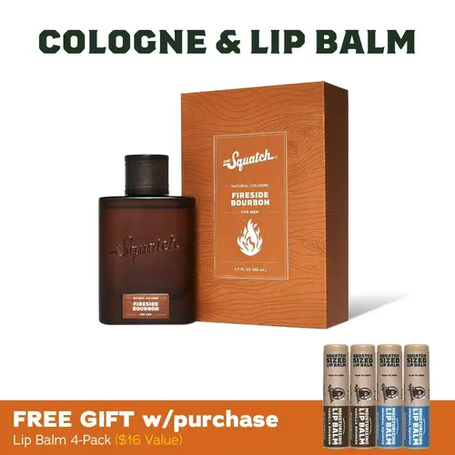 Cologne + Lip Balm 4-Pack (FREE Gift!) - Dr. Squatch | Mens Gifts | Gifts for Him